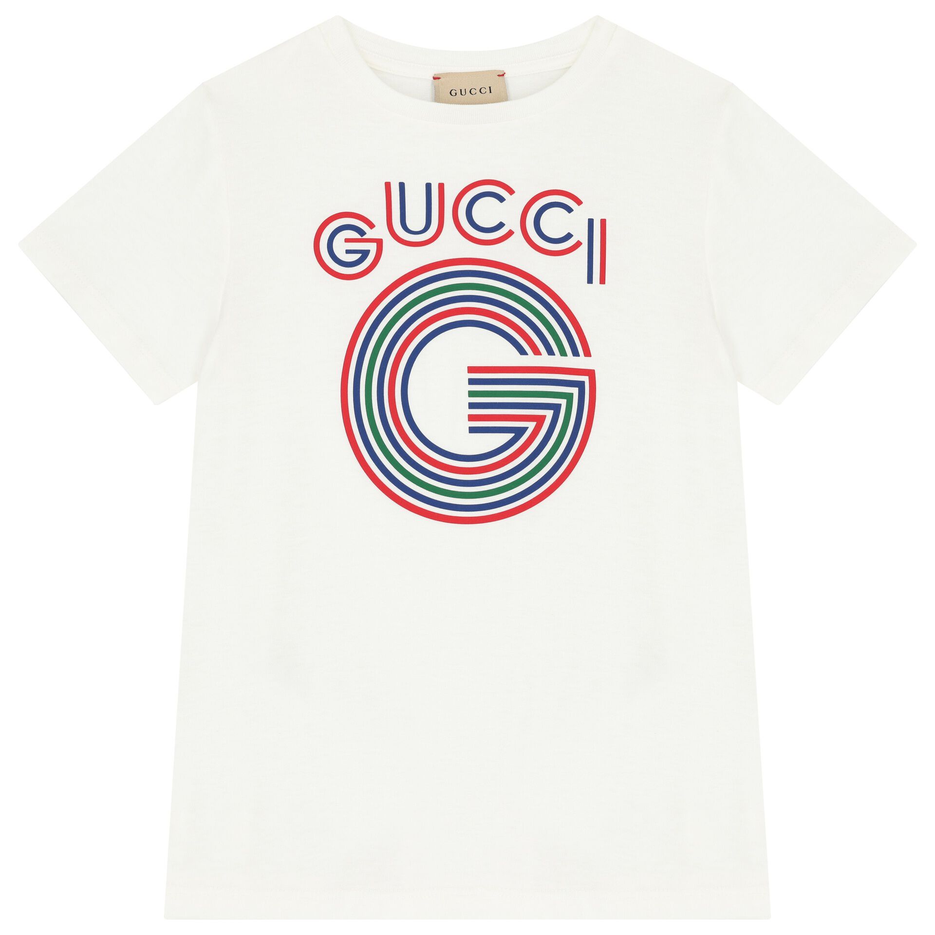 Gucci White Logo T Shirt Junior Couture UAE