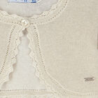 Younger Girls Beige Bolero Cardigan, 1, hi-res