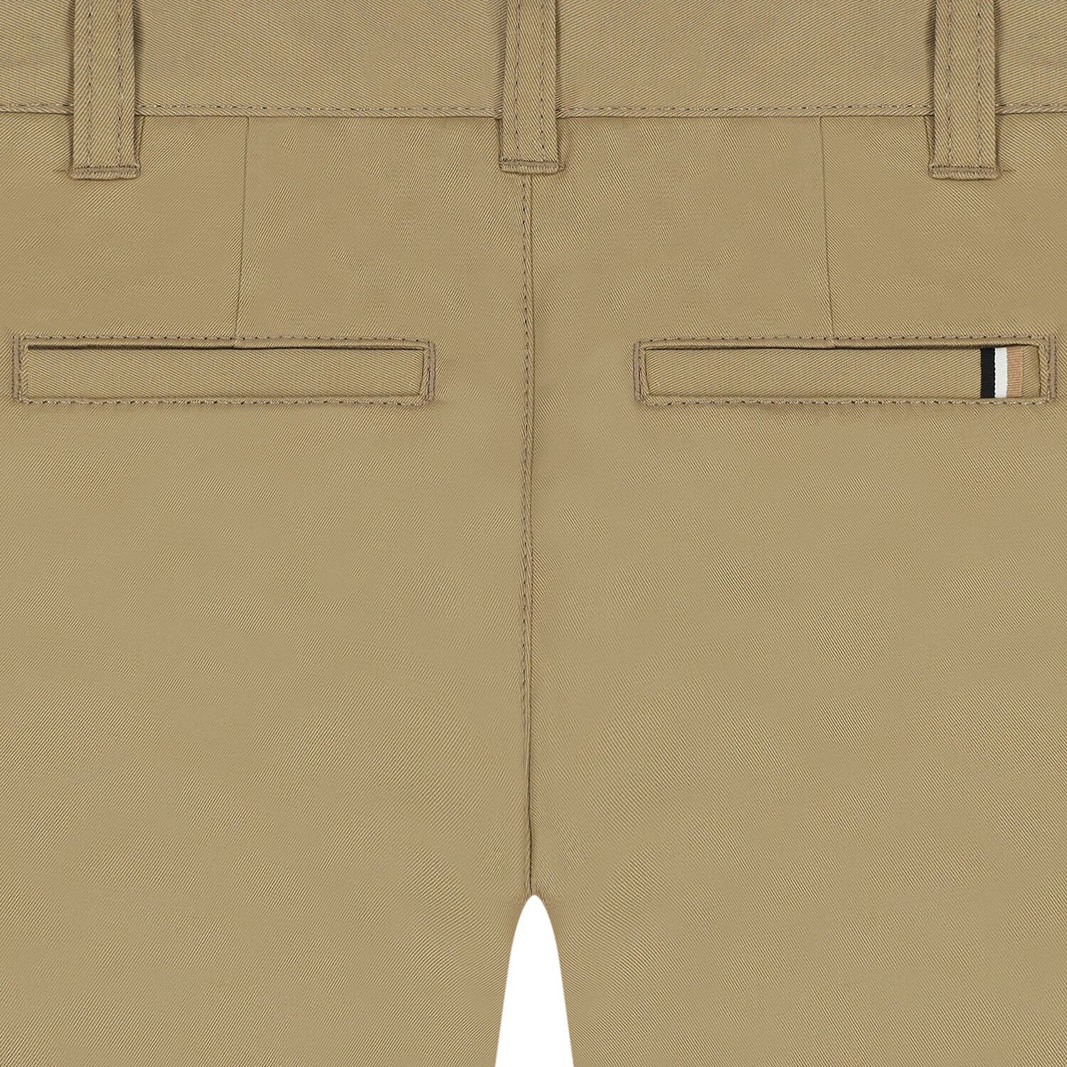 Boys Beige Chino Shorts, 2, hi-res