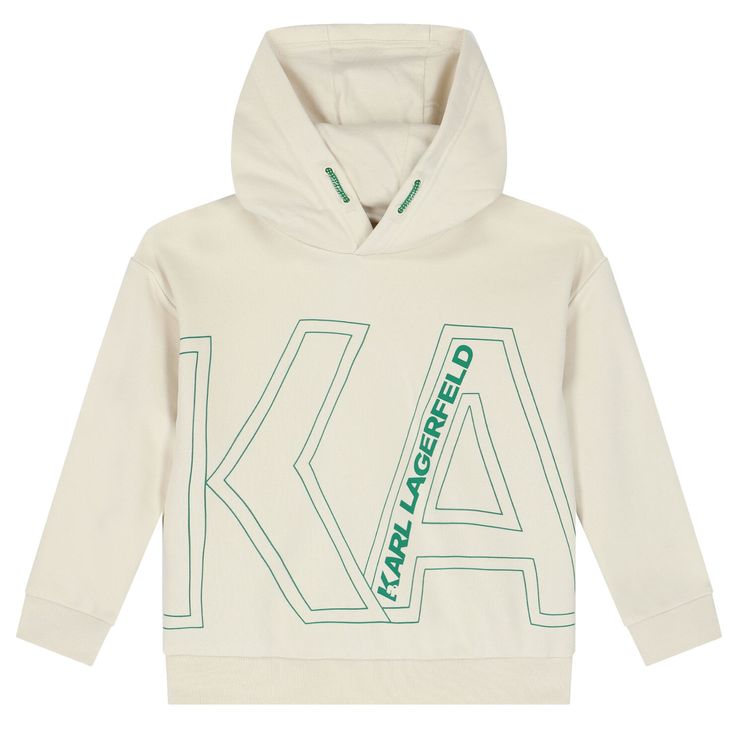 Boys Ivory Logo Hooded Top, 1, hi-res image number null