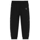 Boys Black Logo Joggers, 1, hi-res