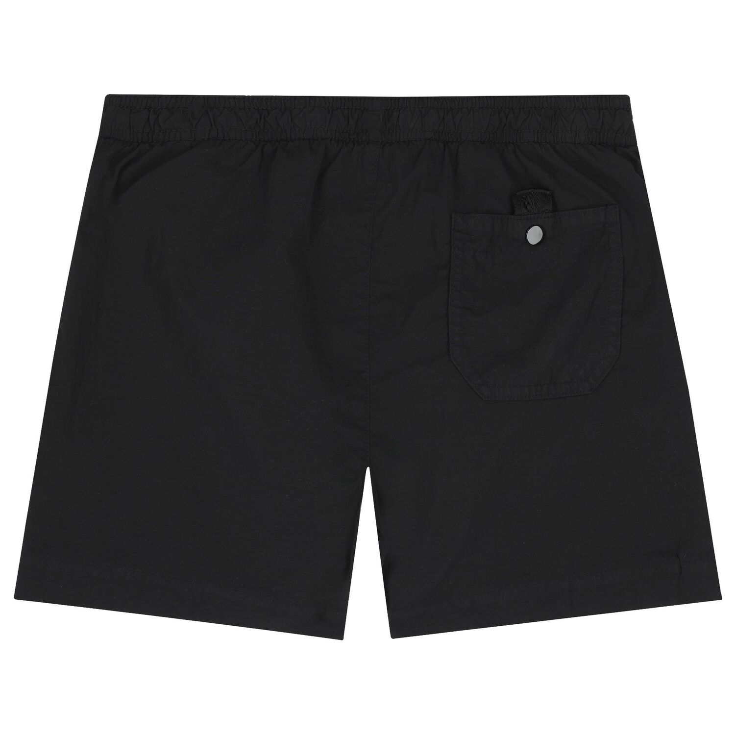 Boys Black Logo Swim Shorts, 1, hi-res