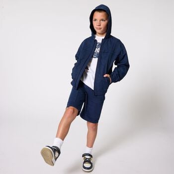 Boys Mini Me White Logo T-Shirt