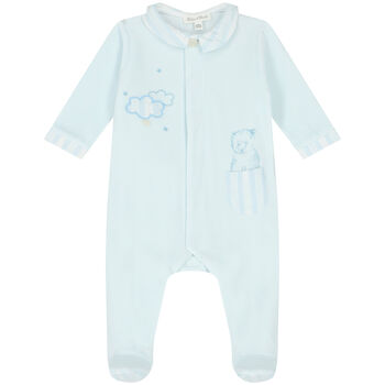 Baby Boys Blue Bear Babygrow