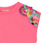 Girls Pink Sequins T-Shirt, 1, hi-res
