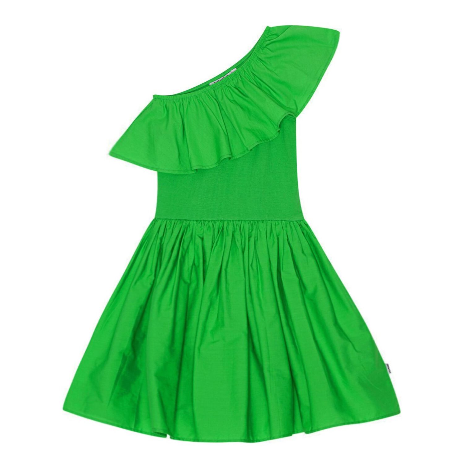 Girls Green Ruffle Chloey Dress, 4, hi-res