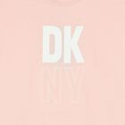 Girls Pink Logo Dress, 1, hi-res