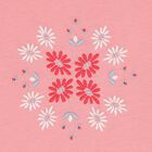 Girls Pink Embroidered Flower T-Shirt, 1, hi-res