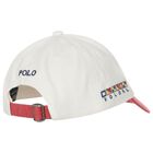 Boys Ivory Polo Bear Logo Cap, 1, hi-res
