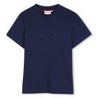 Boys Navy Blue Logo T-Shirt, 3, hi-res