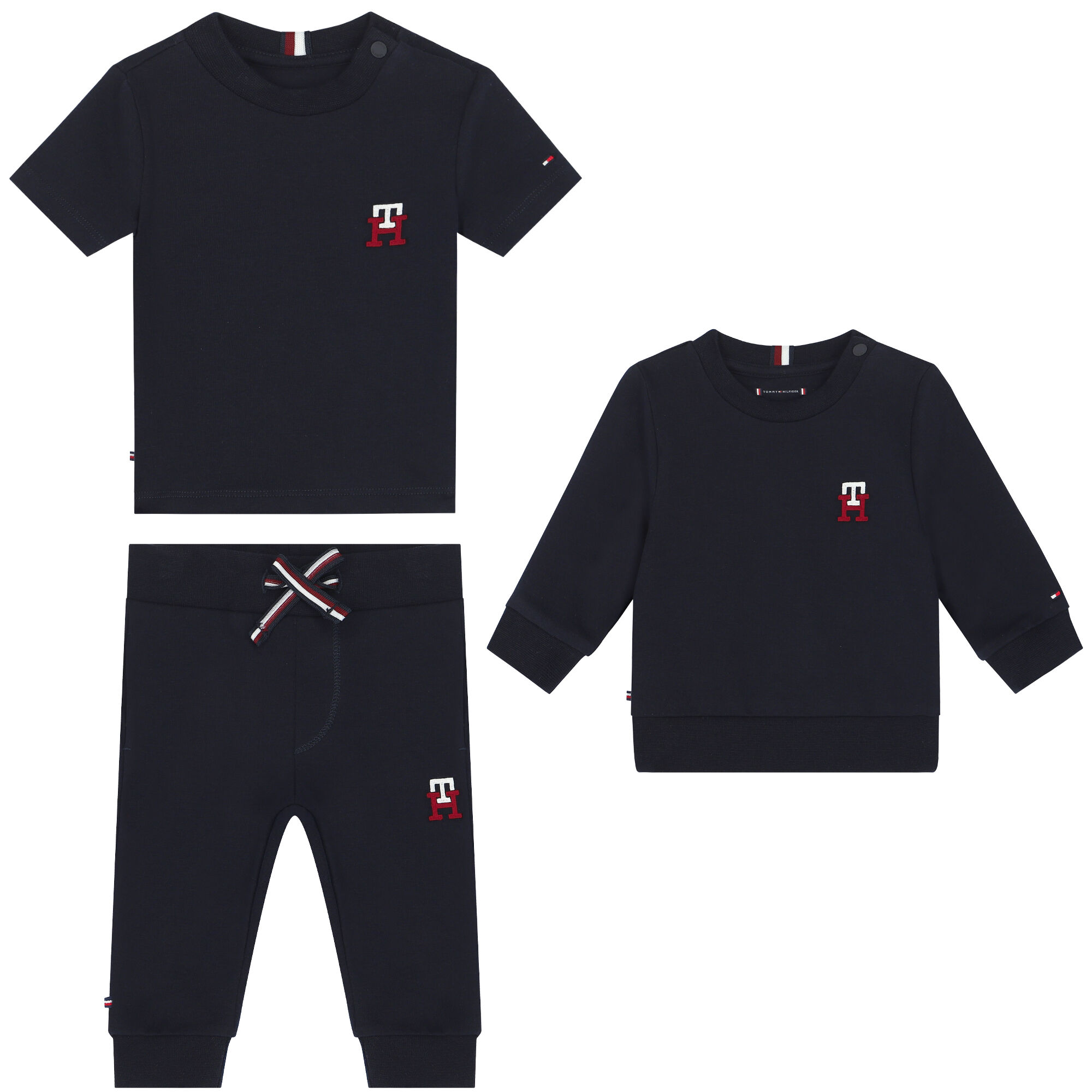 Tommy Hilfiger Baby Boys Navy Logo 3 Piece Tracksuit Junior Couture UAE