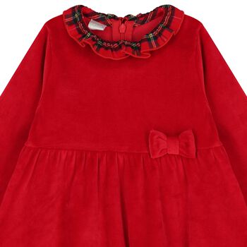Baby Girls Red Bow Dress