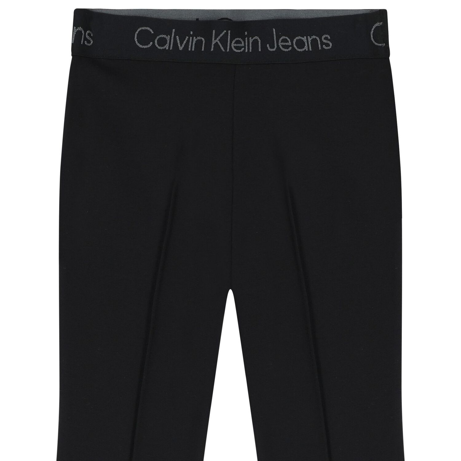 Girls Black Logo Flared Trousers, 1, hi-res image number null