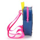 حقيبة ظهر للبنات باللون الأزرق اللامع, 1, hi-res