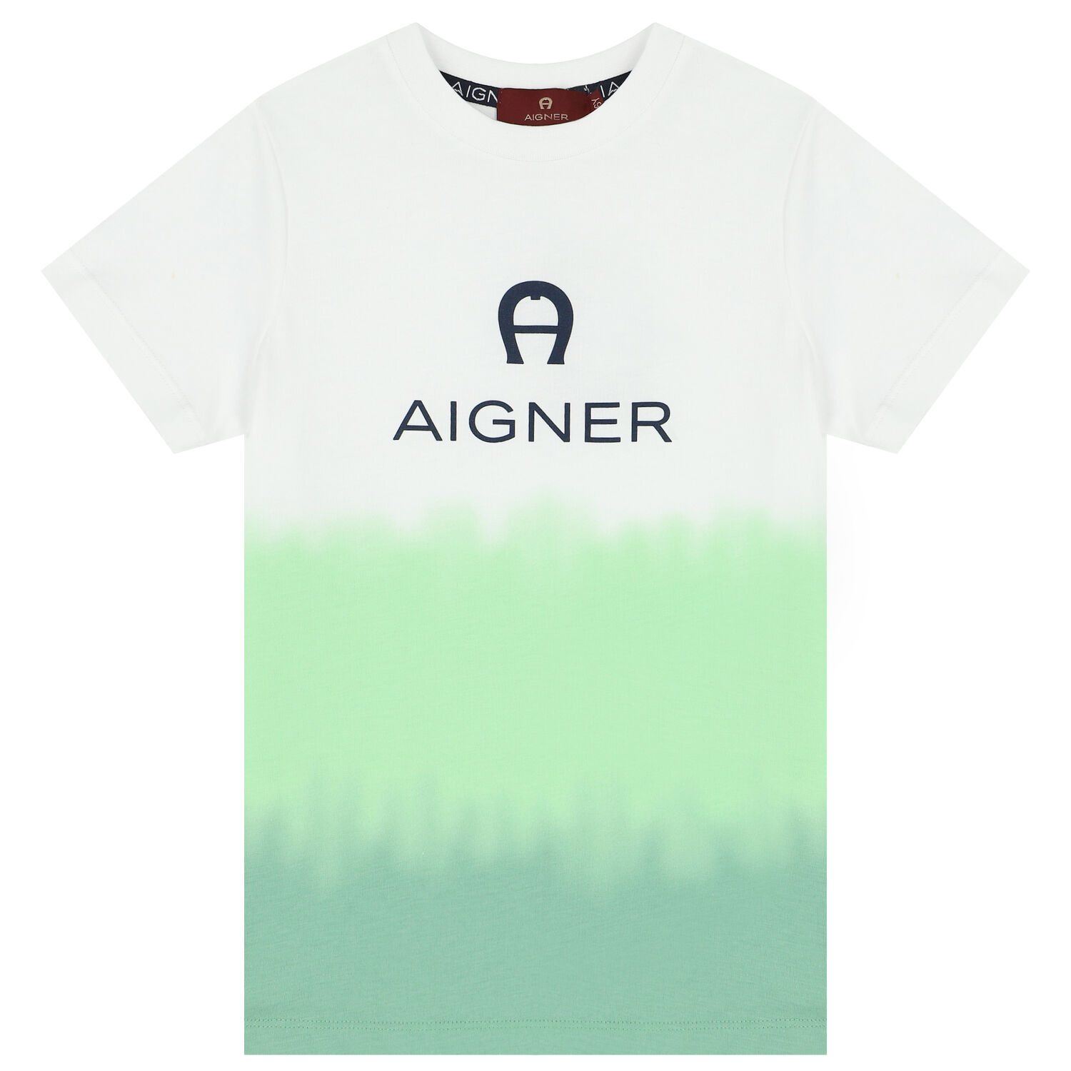 تيشيرت بالشعار باللون الأبيض والأخضر للأولاد , 2, hi-res