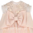 Girls Pink Rhinestone Tulle Dress, 1, hi-res
