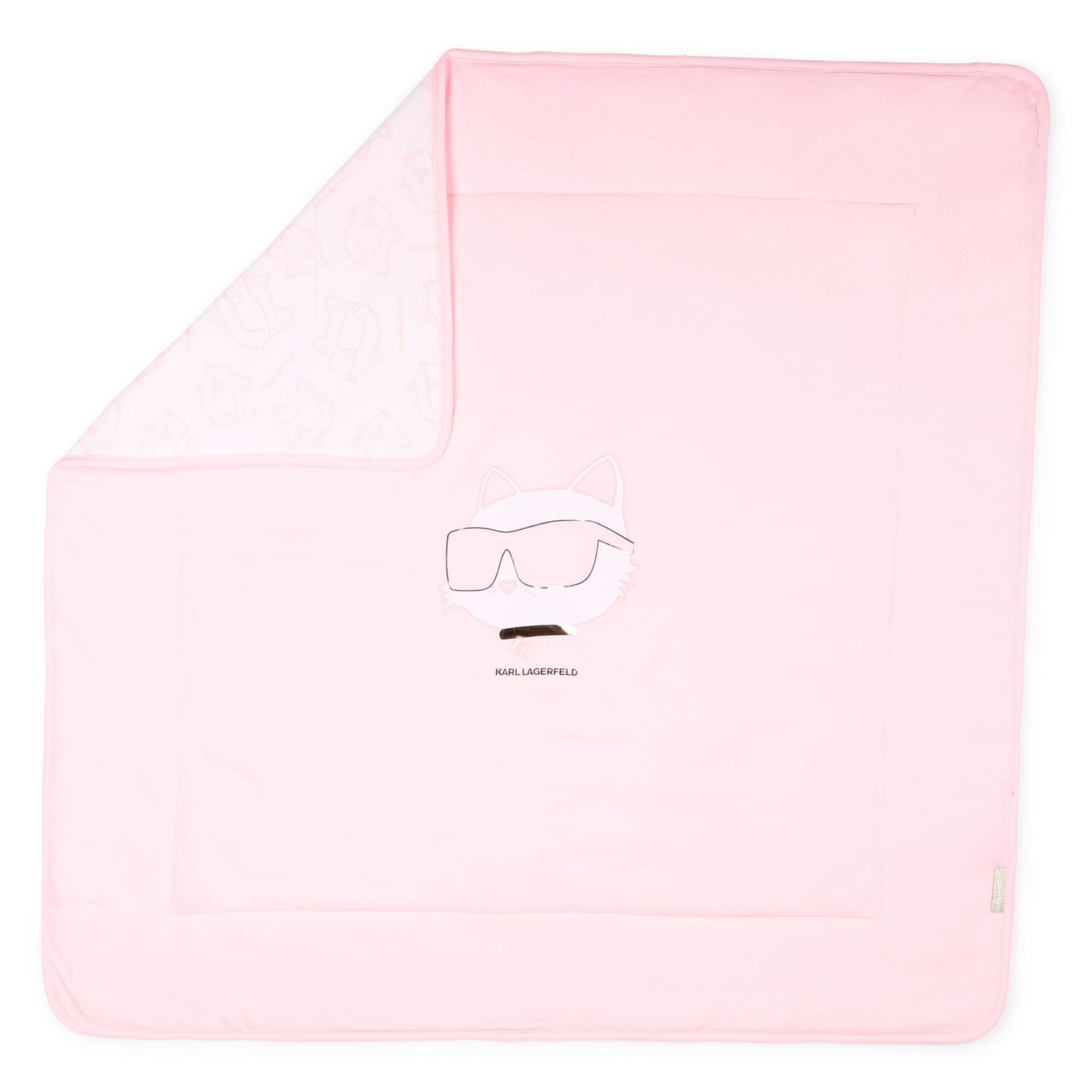 Baby Girls Pink Choupette Logo Blanket, 1, hi-res