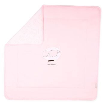 Baby Girls Pink Choupette Logo Blanket