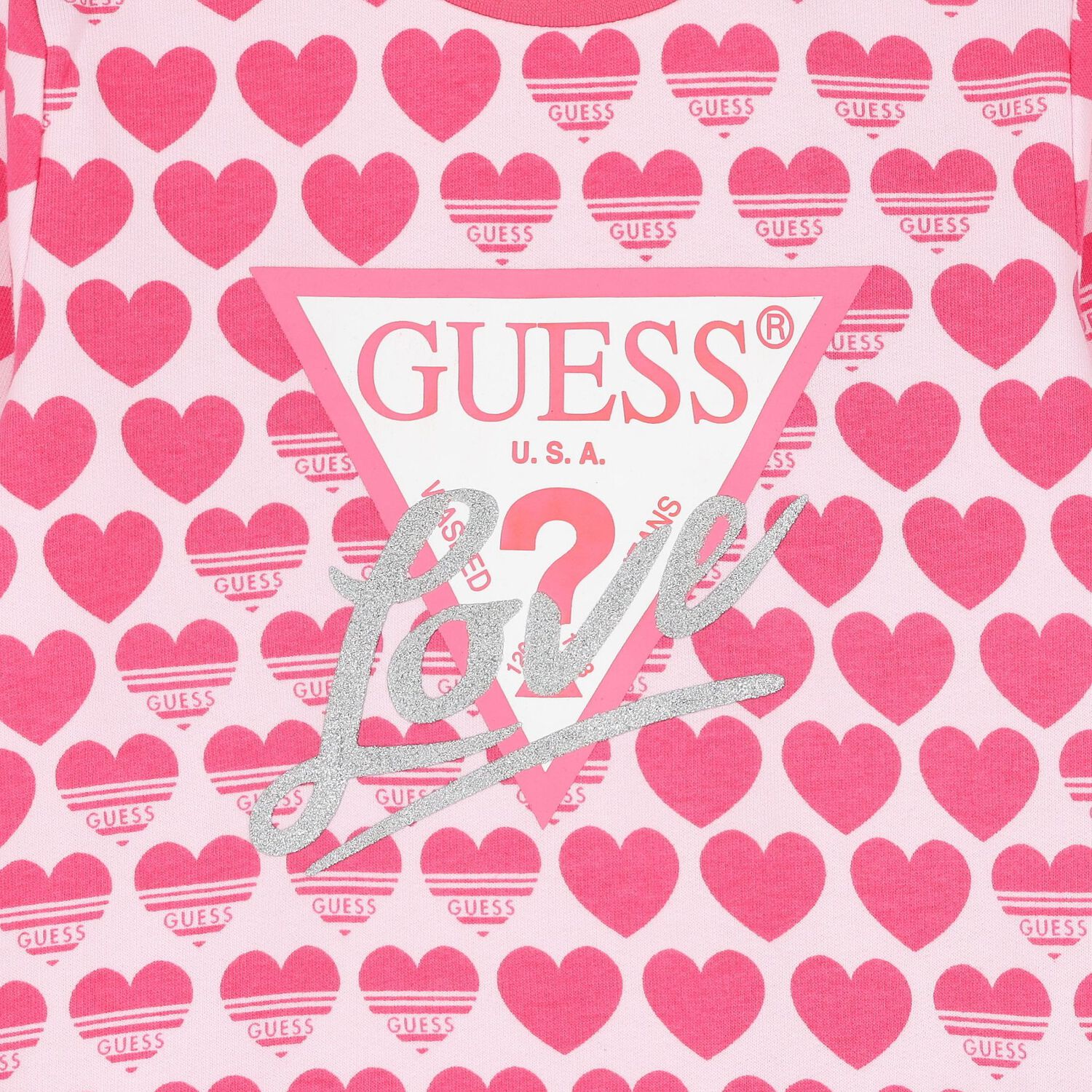 سويتشيرت بنات بالشعار باللون الوردي, 1, hi-res image number null