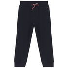 Baby Boys Navy Blue Logo Tracksuit, 1, hi-res