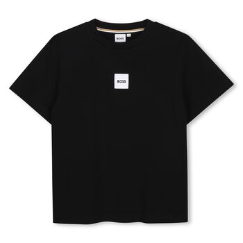 Boys Black Logo T-Shirt