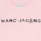 Girls Pink Logo Long Sleeve Top, 1, hi-res