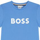 Boys Blue Logo T-Shirt, 4, hi-res