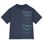 Boys Blue Logo T-Shirt, 2, hi-res