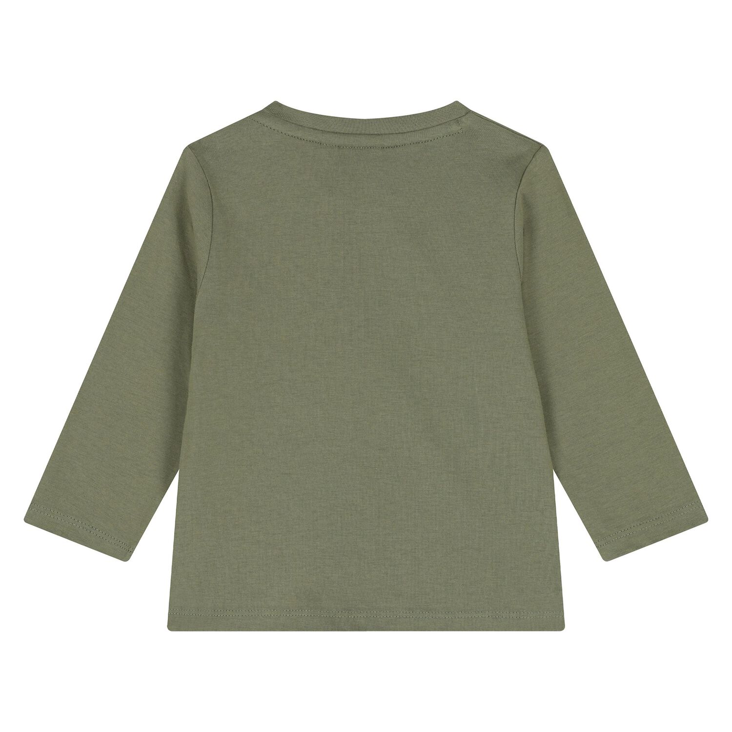 Younger Boys Green Logo Long Sleeve Top, 3, hi-res image number null