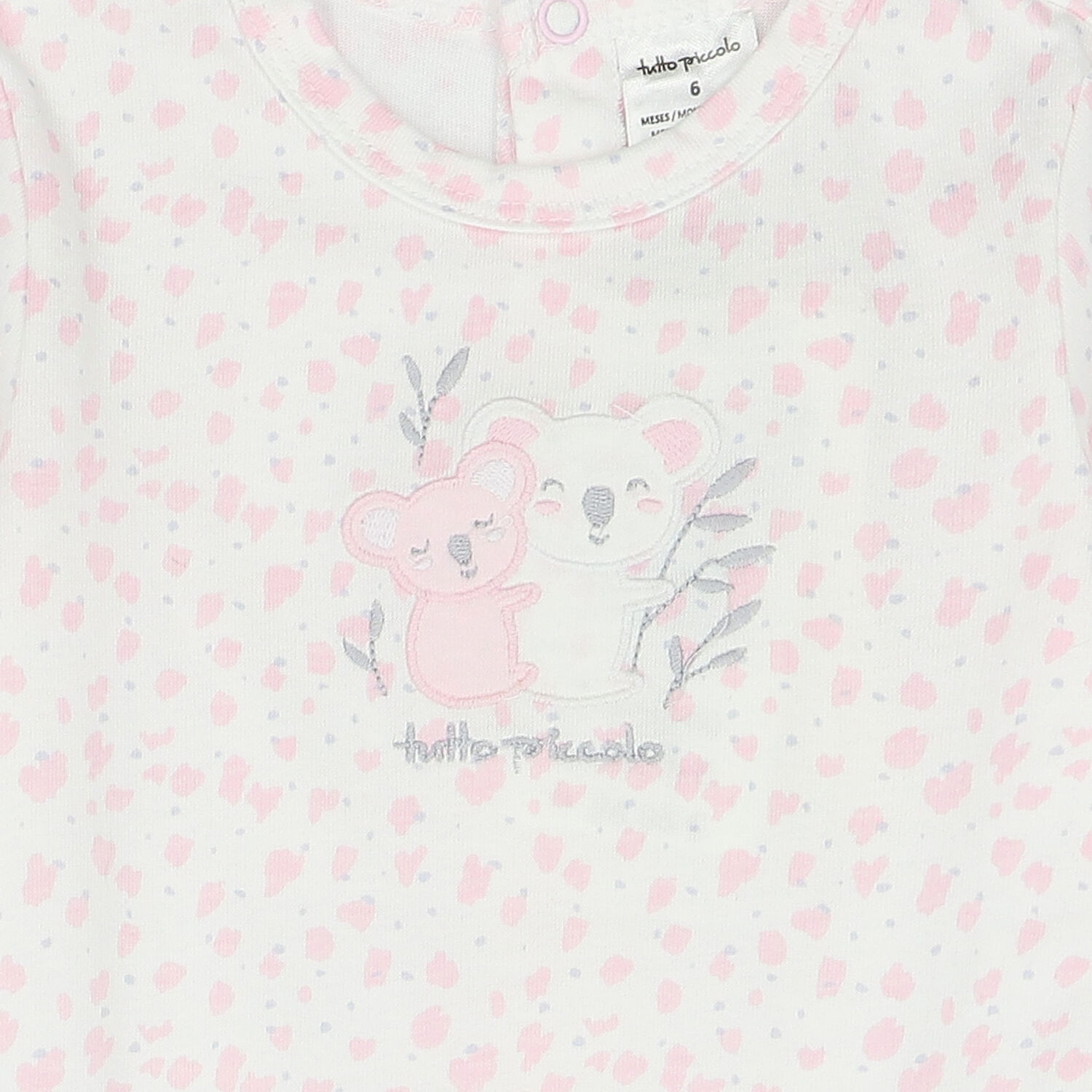Baby Girls White & Pink Koala Babygrow, 1, hi-res