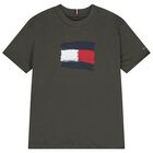 تي شيرت بشعار أخضر للأولاد, 2, hi-res