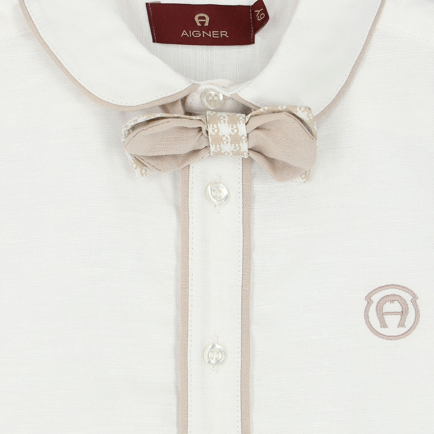 قميص بالشعار باللون الأبيض للأولاد, 1, hi-res