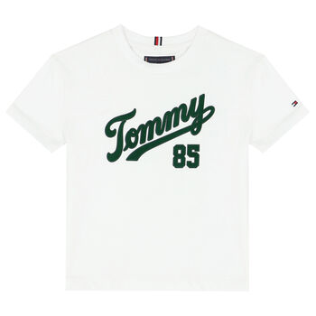 Boys White Logo T-Shirt