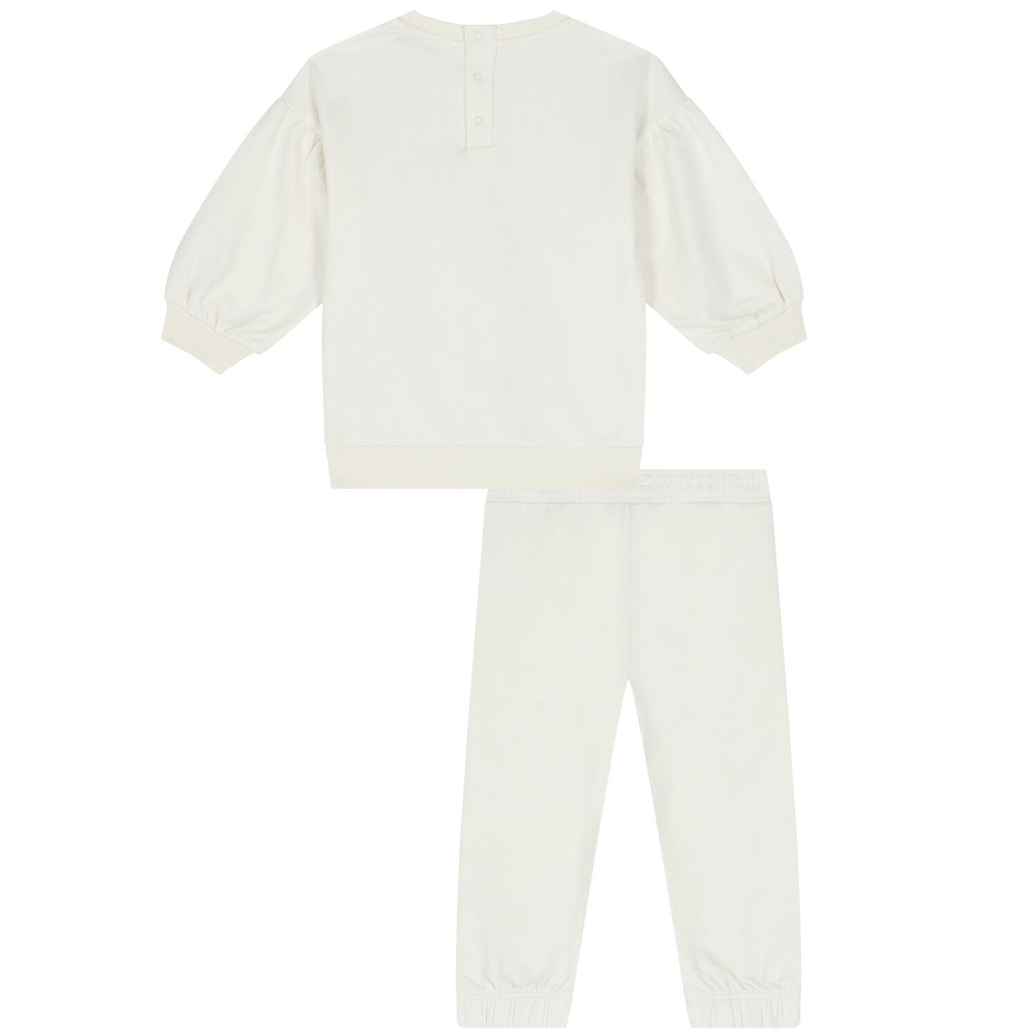 Younger Girls Ivory Logo Tracksuit, 2, hi-res image number null
