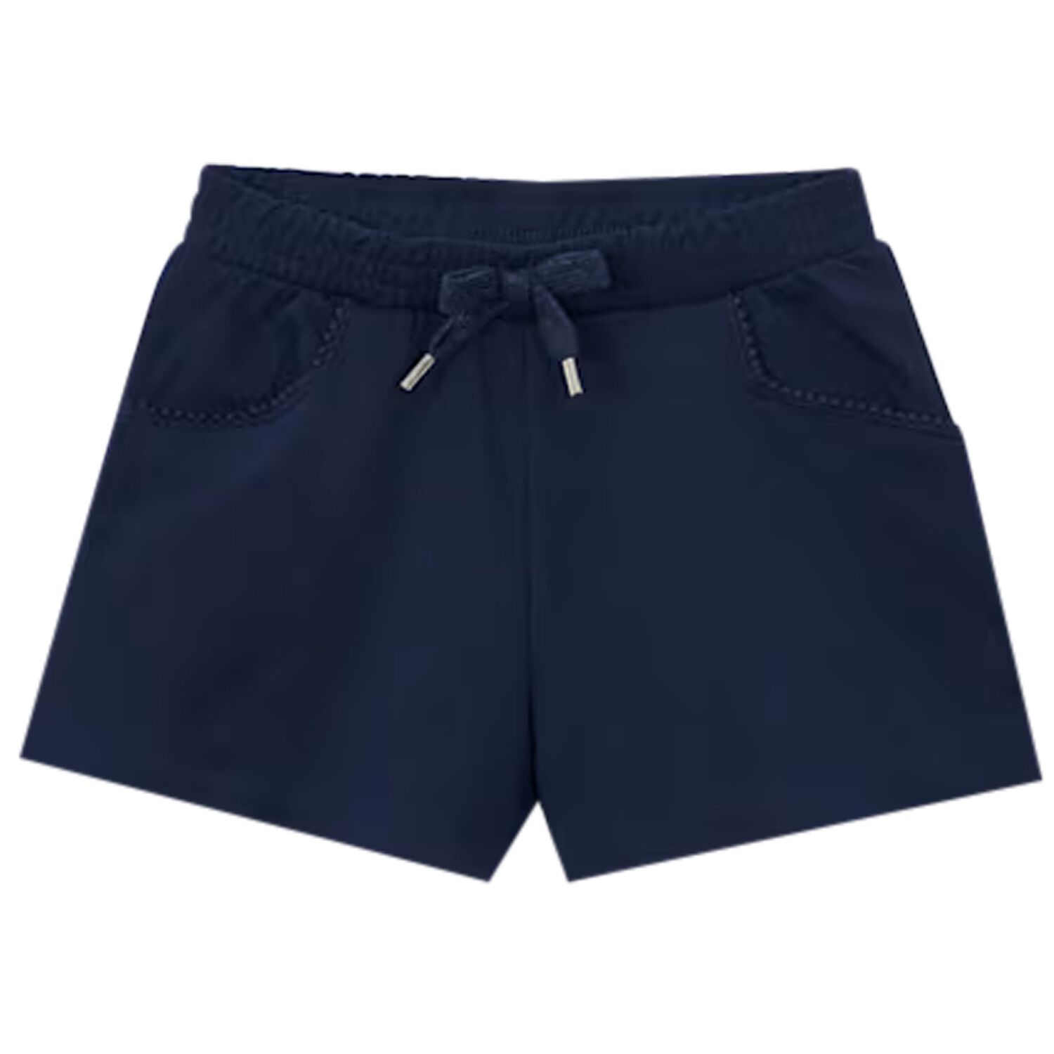 Girls Navy Blue Shorts, 6, hi-res