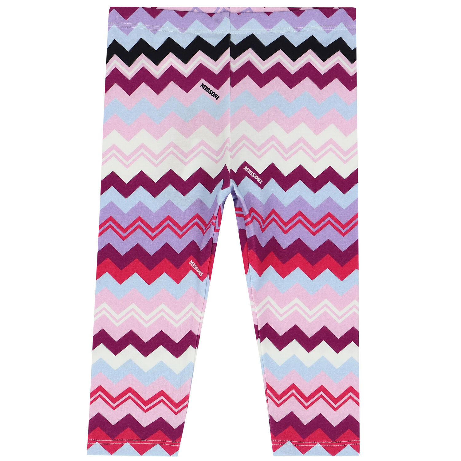 Younger Girls Purple & Pink Zigzag Leggings, 1, hi-res image number null