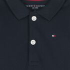 Baby Boys Navy Blue Logo Bodysuit, 1, hi-res