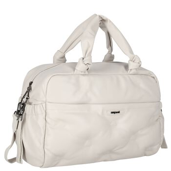 Ivory Quilted Baby Changing Bag
