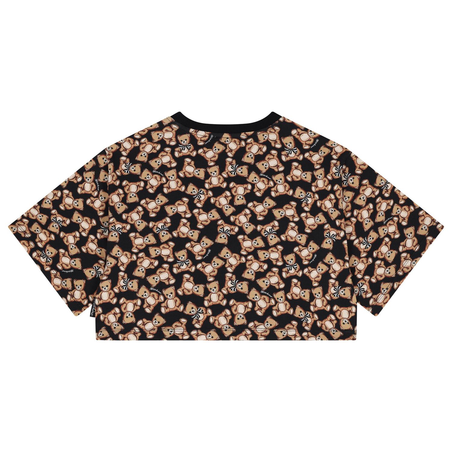 تي شيرت بنات بشعار تيدي باللون الأسود, 2, hi-res image number null