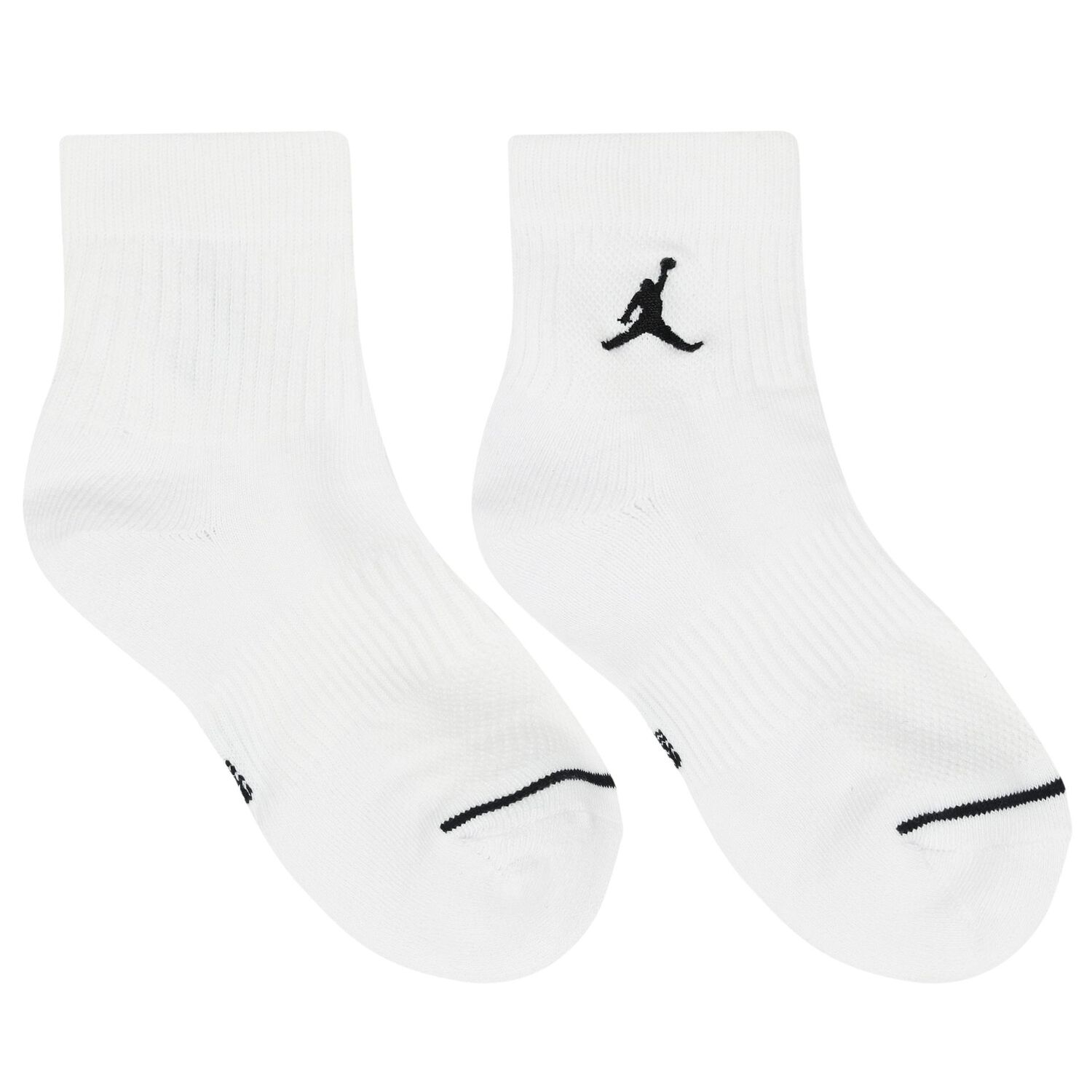 White Jordan Logo Socks ( 3-Pack ), 2, hi-res