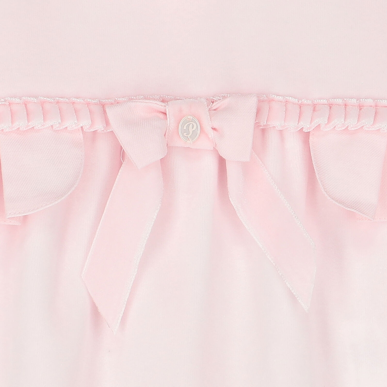 Baby Girls Pink Bow Babygrow, 1, hi-res