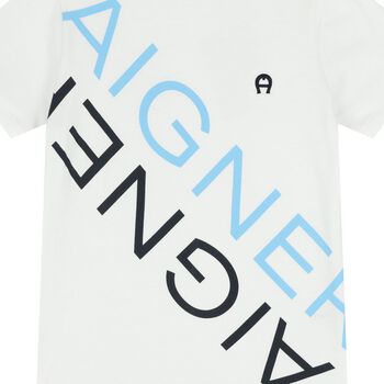Boys White Logo T-Shirt
