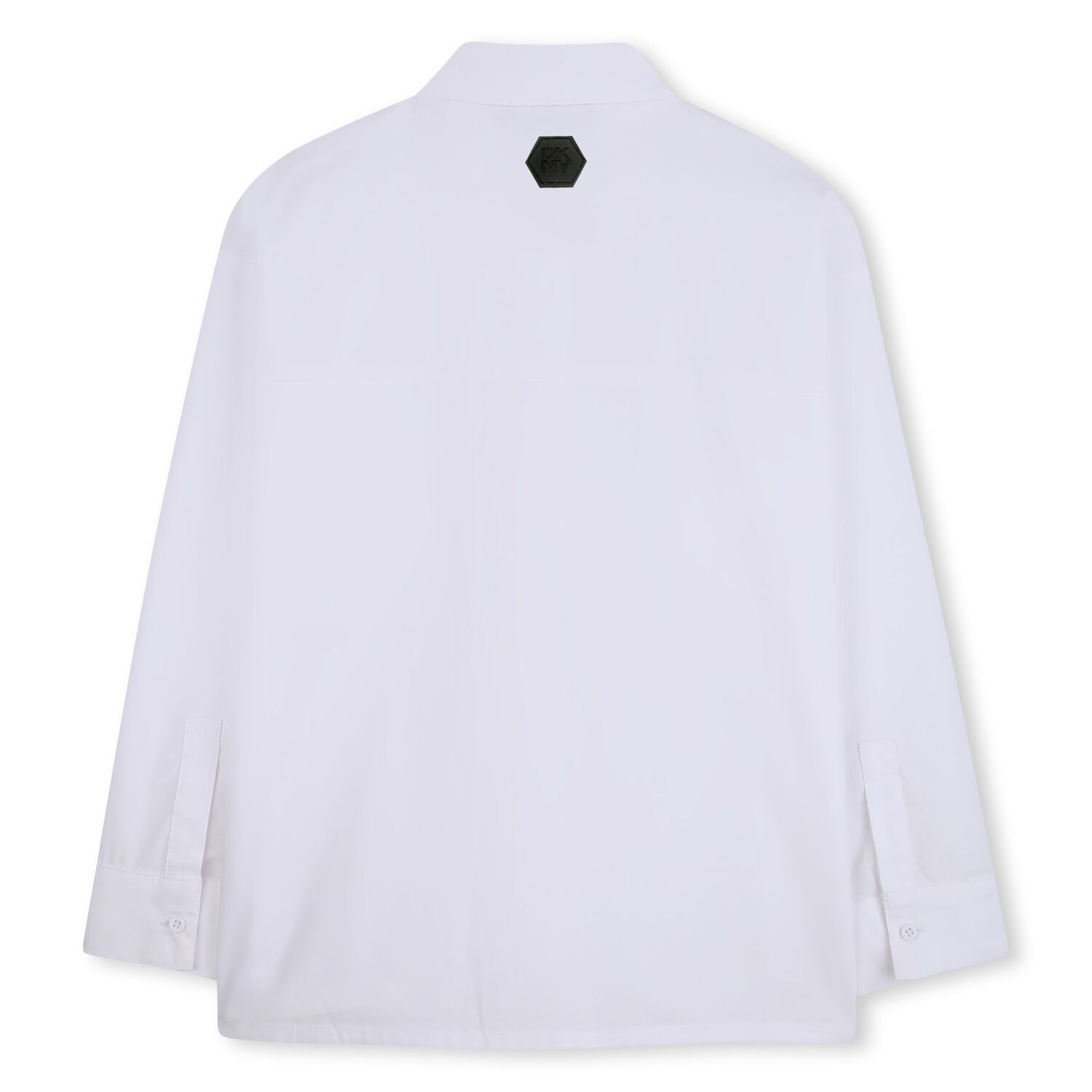 قميص بشعار مطرز باللون الابيض , 1, hi-res