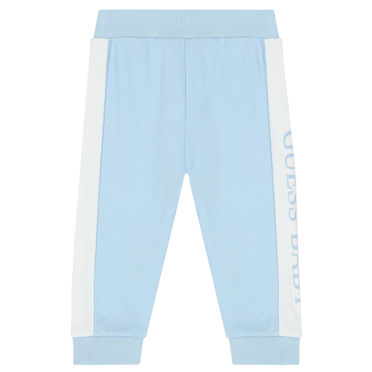 طقم بدلة رياضية بالشعار باللون الكحلى والابيض للاولاد, 3, hi-res