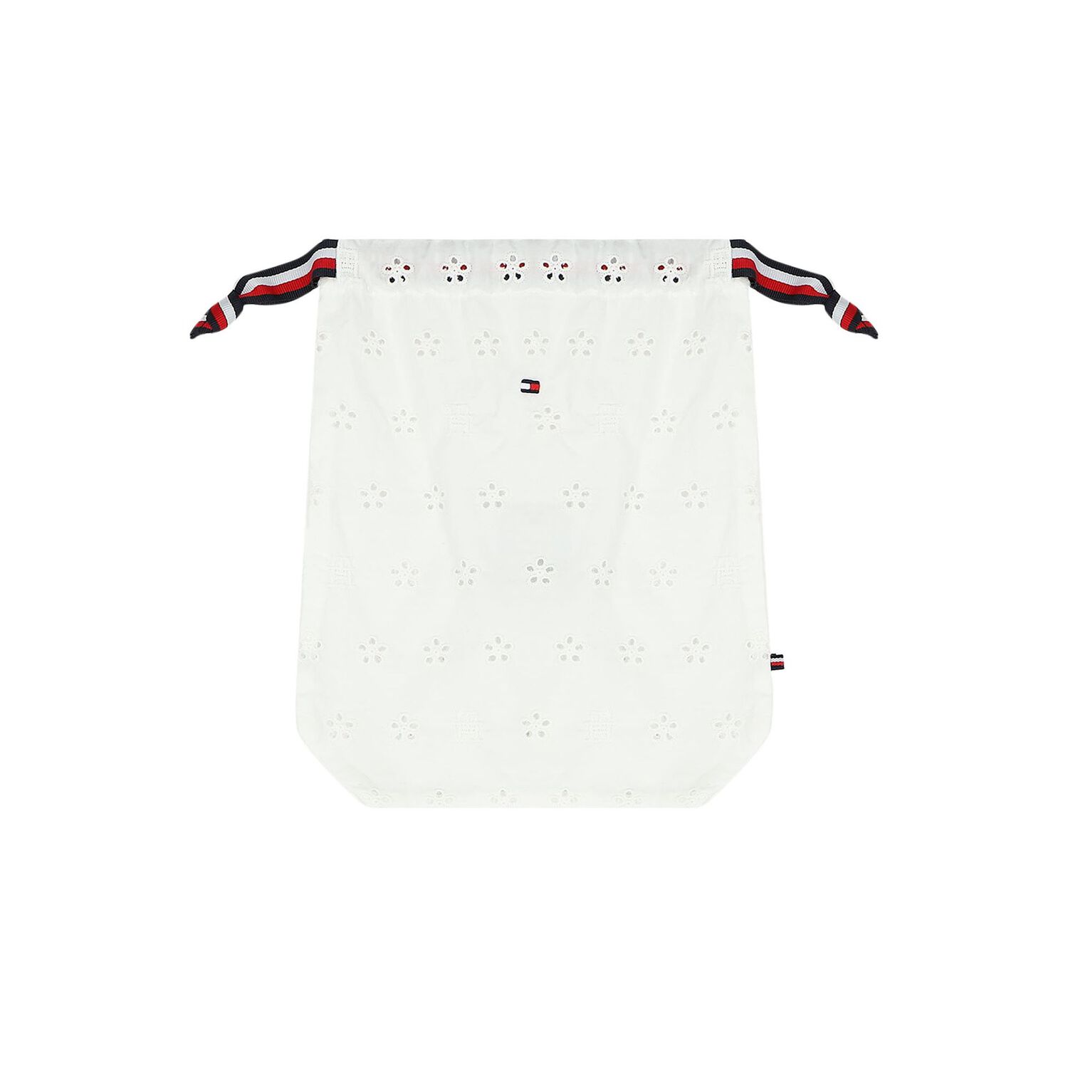 رومبير بنات مطرز بالشعار باللون الأبيض, 1, hi-res