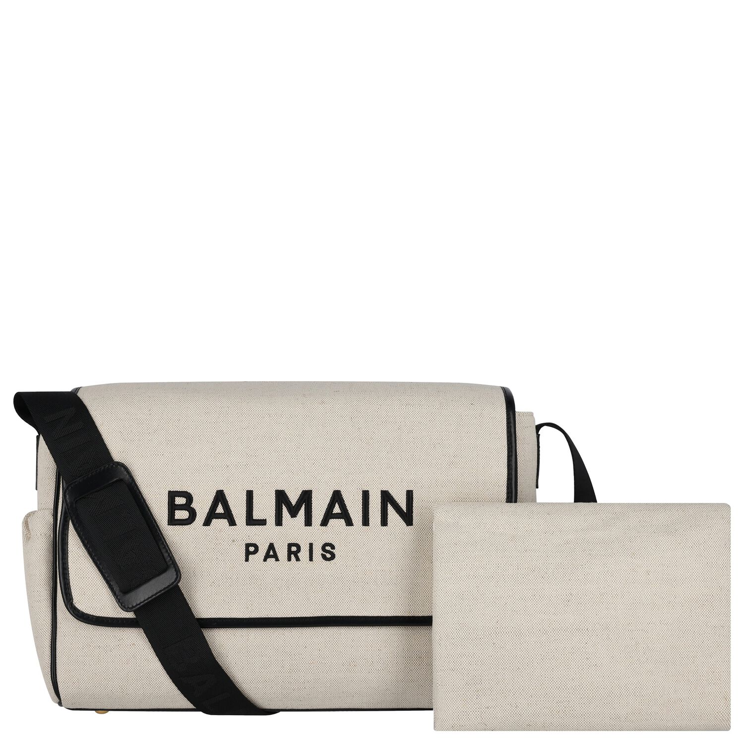 Beige Logo Baby Changing Bag, 1, hi-res