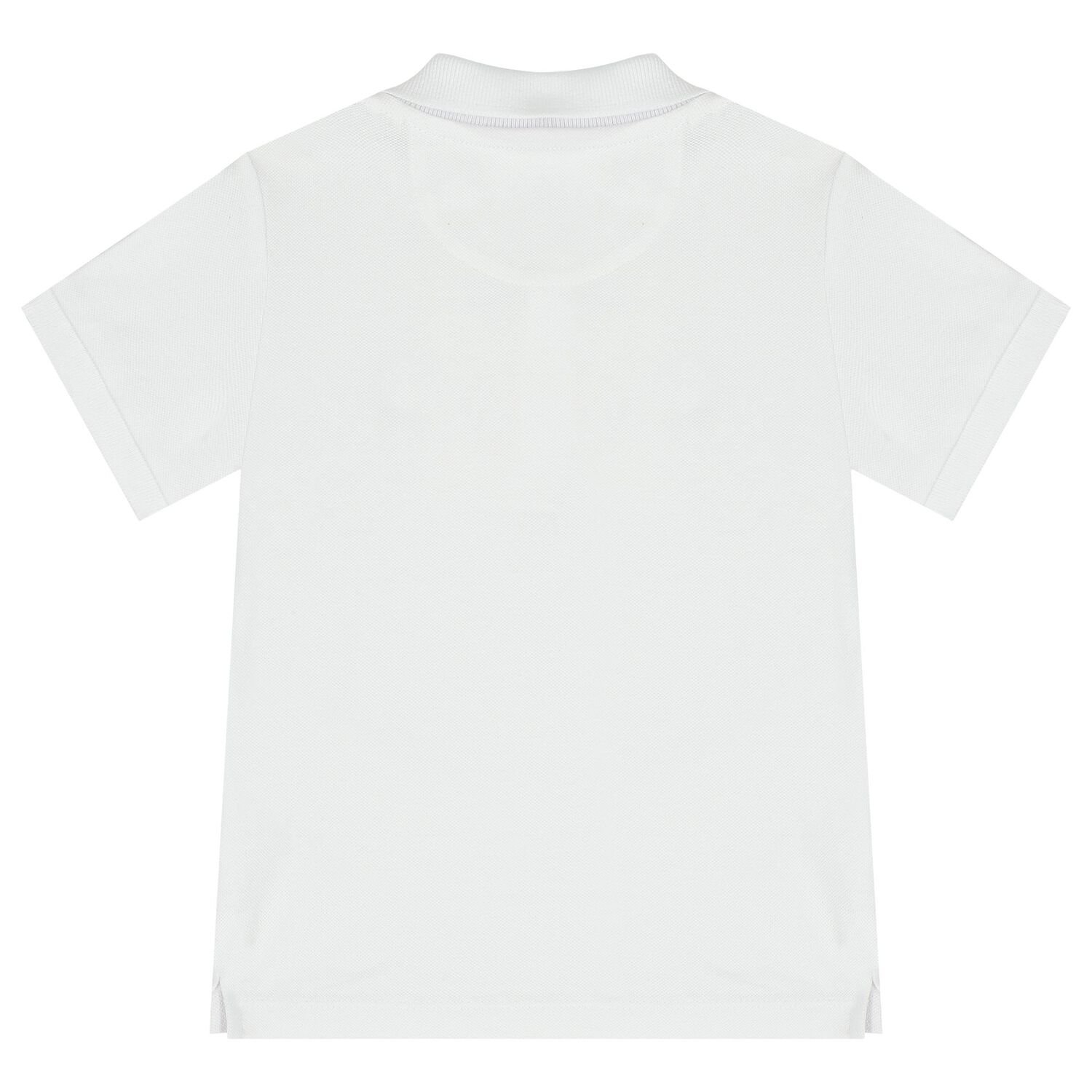 Baby Boys White Logo Polo Shirt, 1, hi-res
