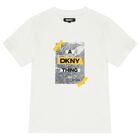 Boys Ivory Logo T-Shirt, 1, hi-res