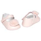 Baby Girls Pink Flower Pre Walker Shoes, 3, hi-res