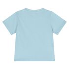 Younger Boys Blue Sun & Earth T-Shirt, 1, hi-res
